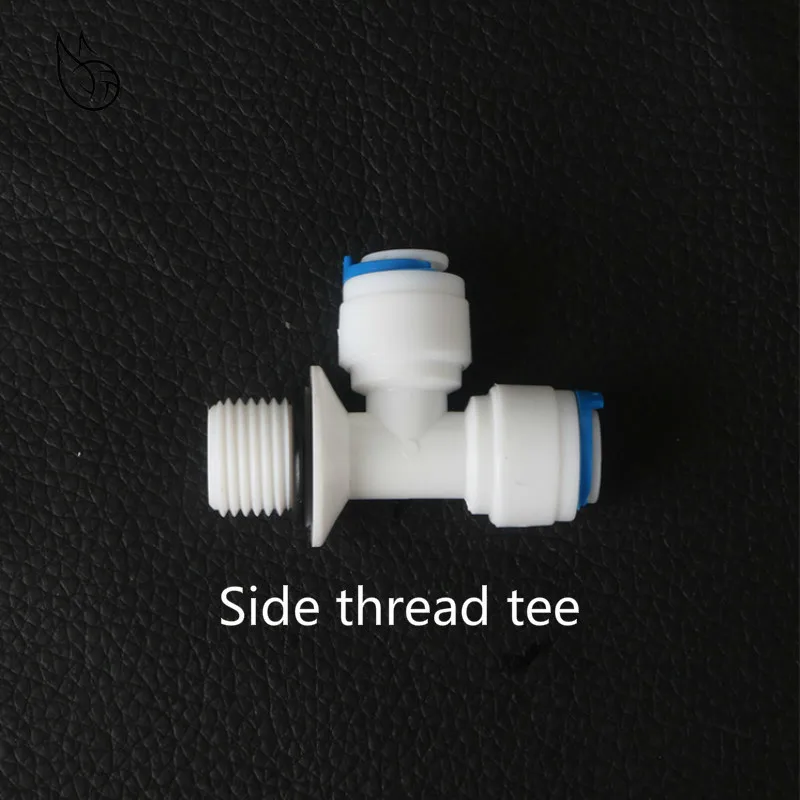 

RO Water Quick Fitting Tee 1/4" 3/8" OD Hose Connection 3/8" BSP Male Thread Plastic Pipe Coupling Reverse Osmosis System