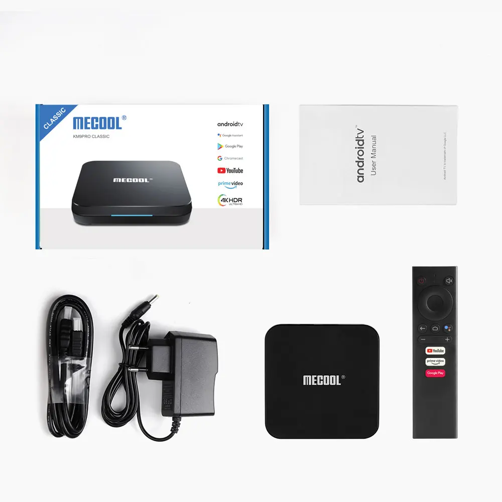 Mecool KM9 Pro Классический Android 10 0 WiFi ТВ приставка Amlogic S905X2 2G RAM 16G ROM 2 4G 4K Google Certified