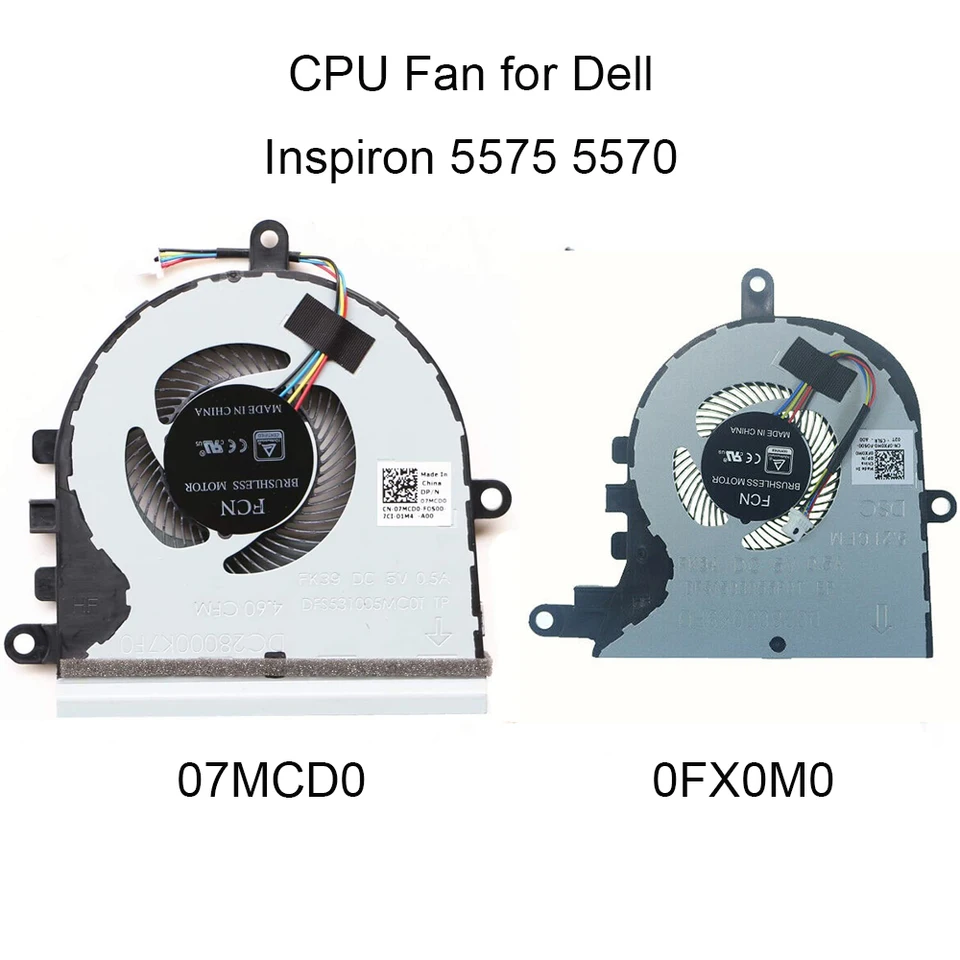 Dell Inspiron 3530 Ricambio Fan Inspiron 5570 Ventola Di Raffreddamento CPU Per Dell Latitude 3590, Inspiron 15 5570/5575 - Compatibile Dell 3060 Dell Inspiron 15 3530