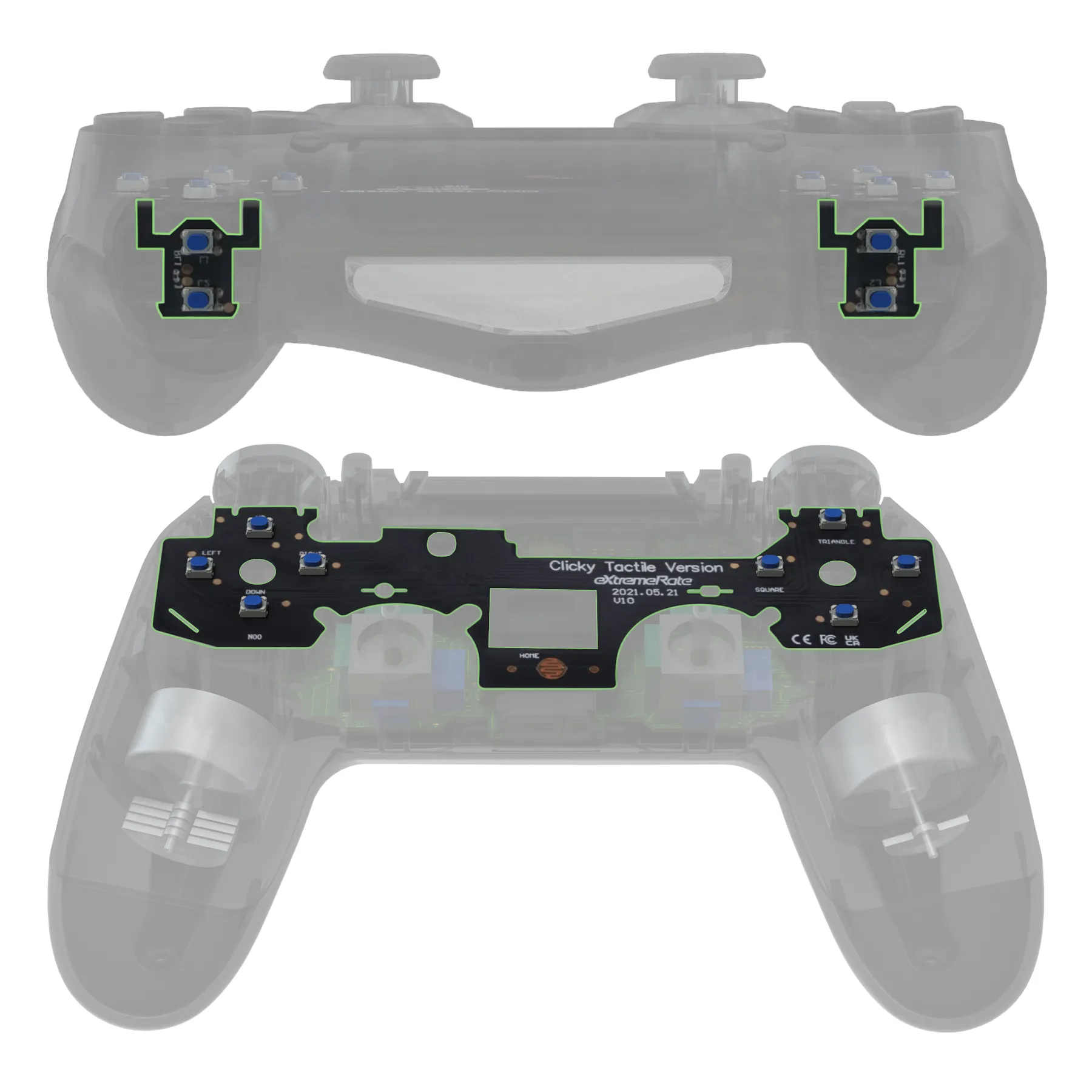 molekyle Sammenhængende Tillid Ps4 Controller Clicky Buttons | Ps4 Controller Accessories - Kit Cable Ps4  Controller - Aliexpress