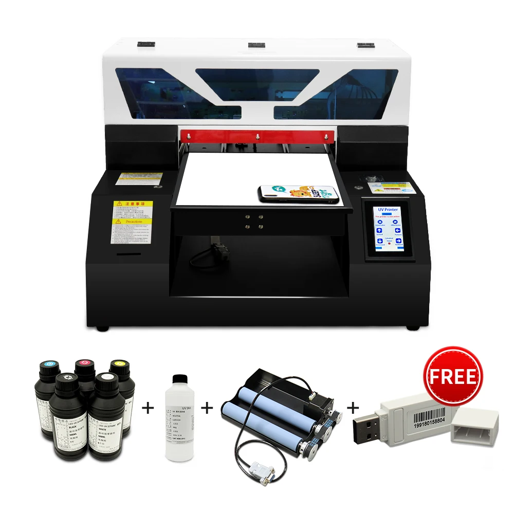 Multifunction Uv Printer A4 Uv Inkjet Flatbed Printing Machine For Epson  L800 Printhead For Phone Case Acrylic Card Embosser - Printers - AliExpress