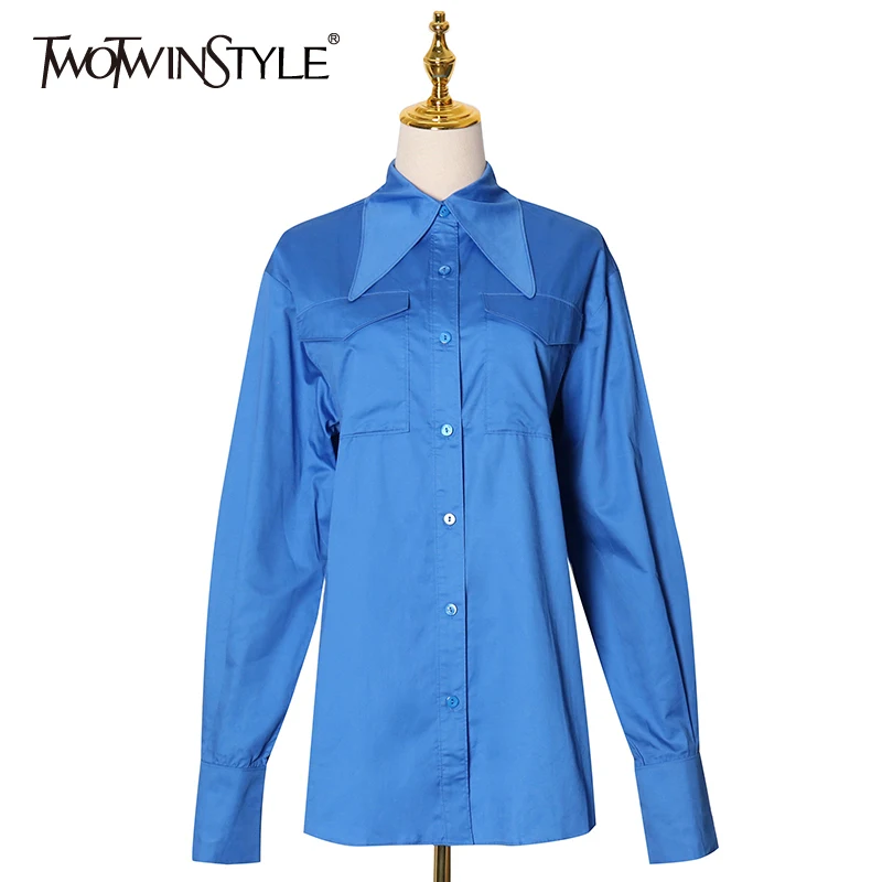 TWITWINSTYLE Minimalist Casual Shirt For Women