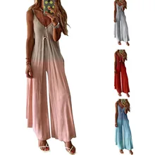 2021 Summer New Style,Fashionable Women's Wear,Deep V-neck, Sexy,Casual and Loose,Large Size Suspender Jumpsuit,Pants for Women