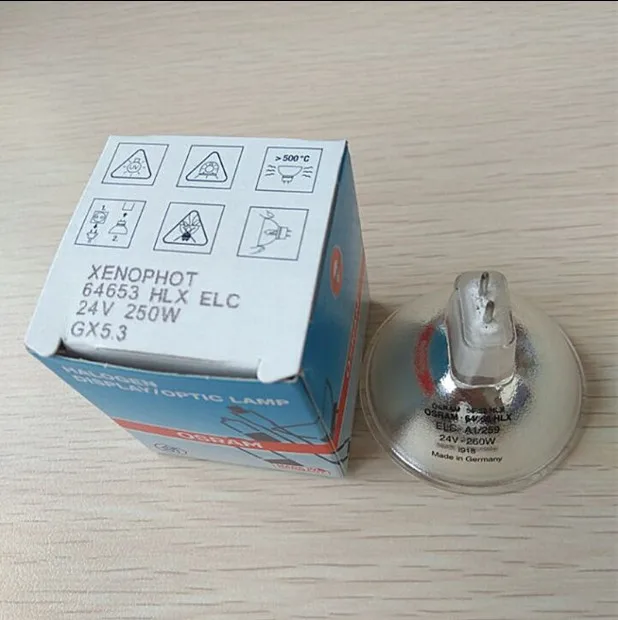 

OSRAM HLX 64653 250W 24V GX5.3 ELC MADE IN GERMANY ESA 50hrs