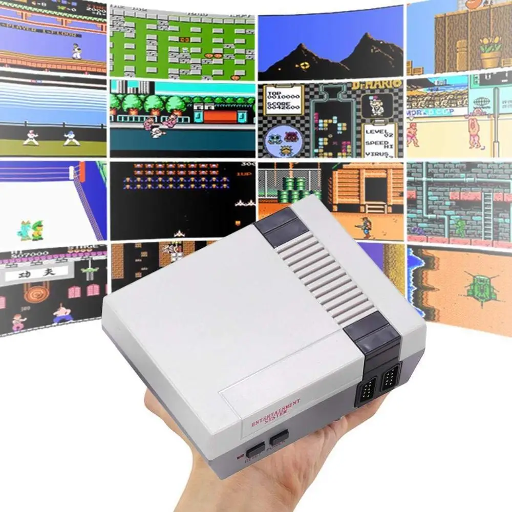 2020 Mini TV Handheld Family Recreation Video Game Console AV Output Retro Built-in 620 Classic Games Dual Gamepad Gaming Player