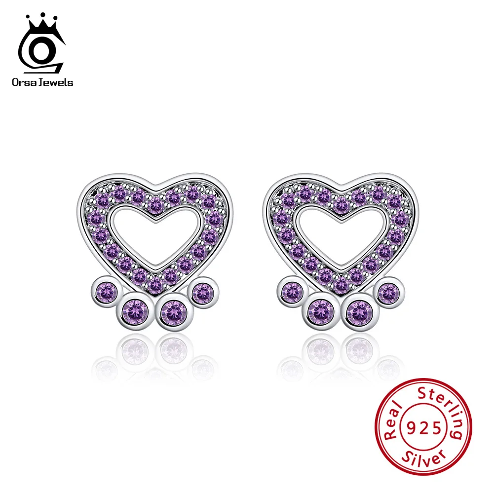 ORSA JEWELS Оригинал 100% Серебро 925 пробы Серьги гвоздики для женщин милая собака