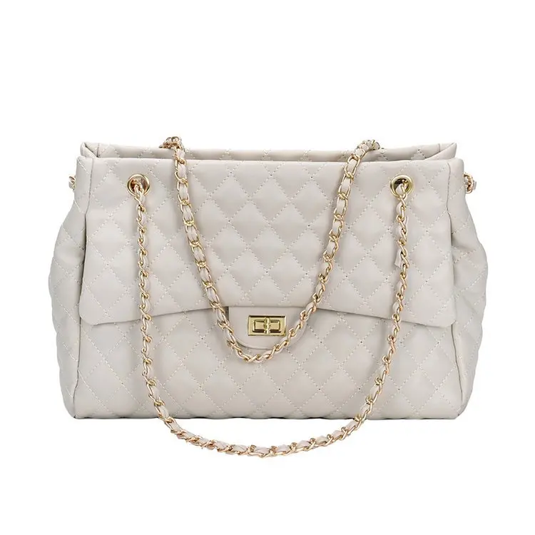 

Big bag female 2019 new tide chain bag Korean version of the wild single shoulder Messenger bag fashion embroidery line handbag