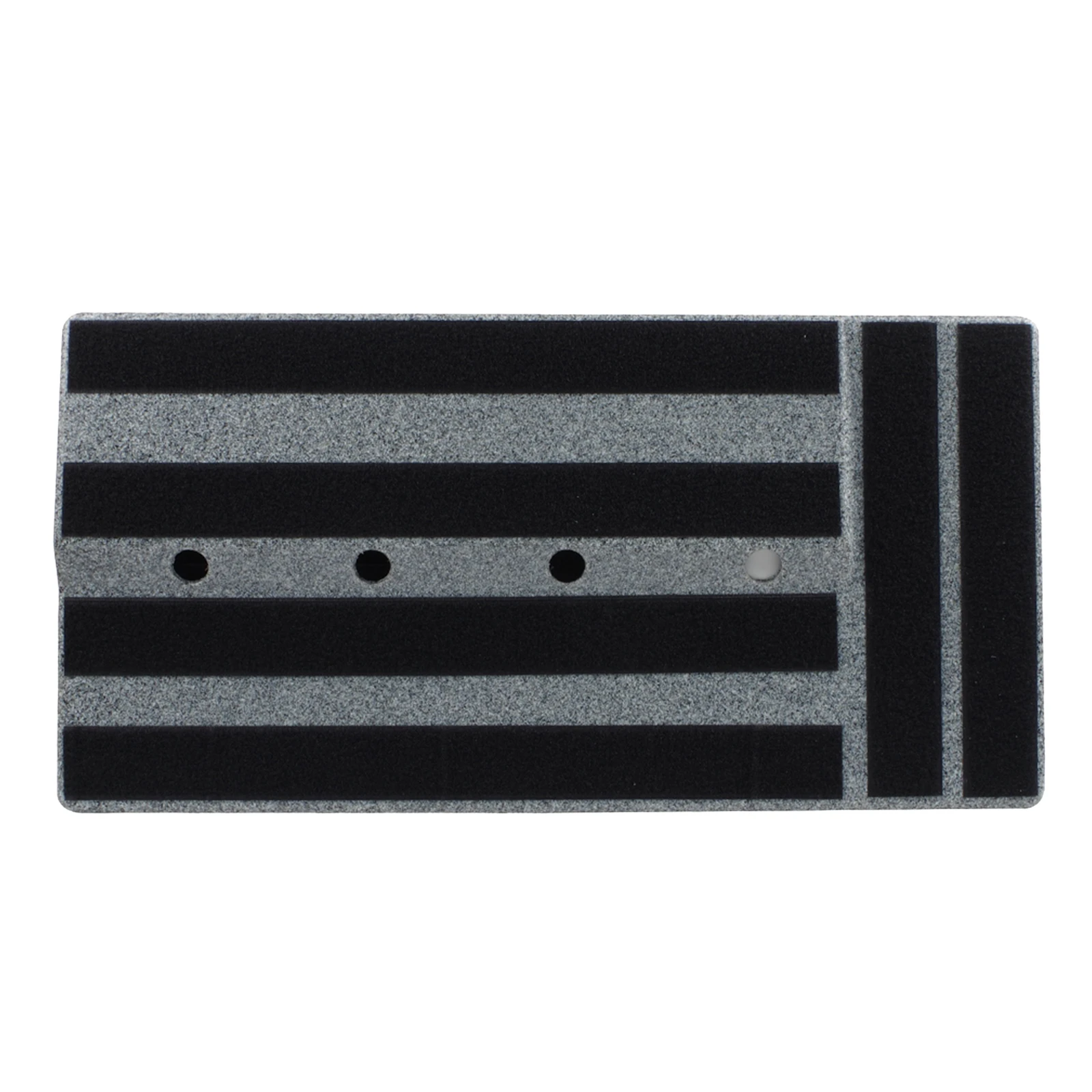 50x25cm Guitar Effects Pedal Board Plastic Guitar Pedalboard 10 Holes with Sticking TapesGuitar