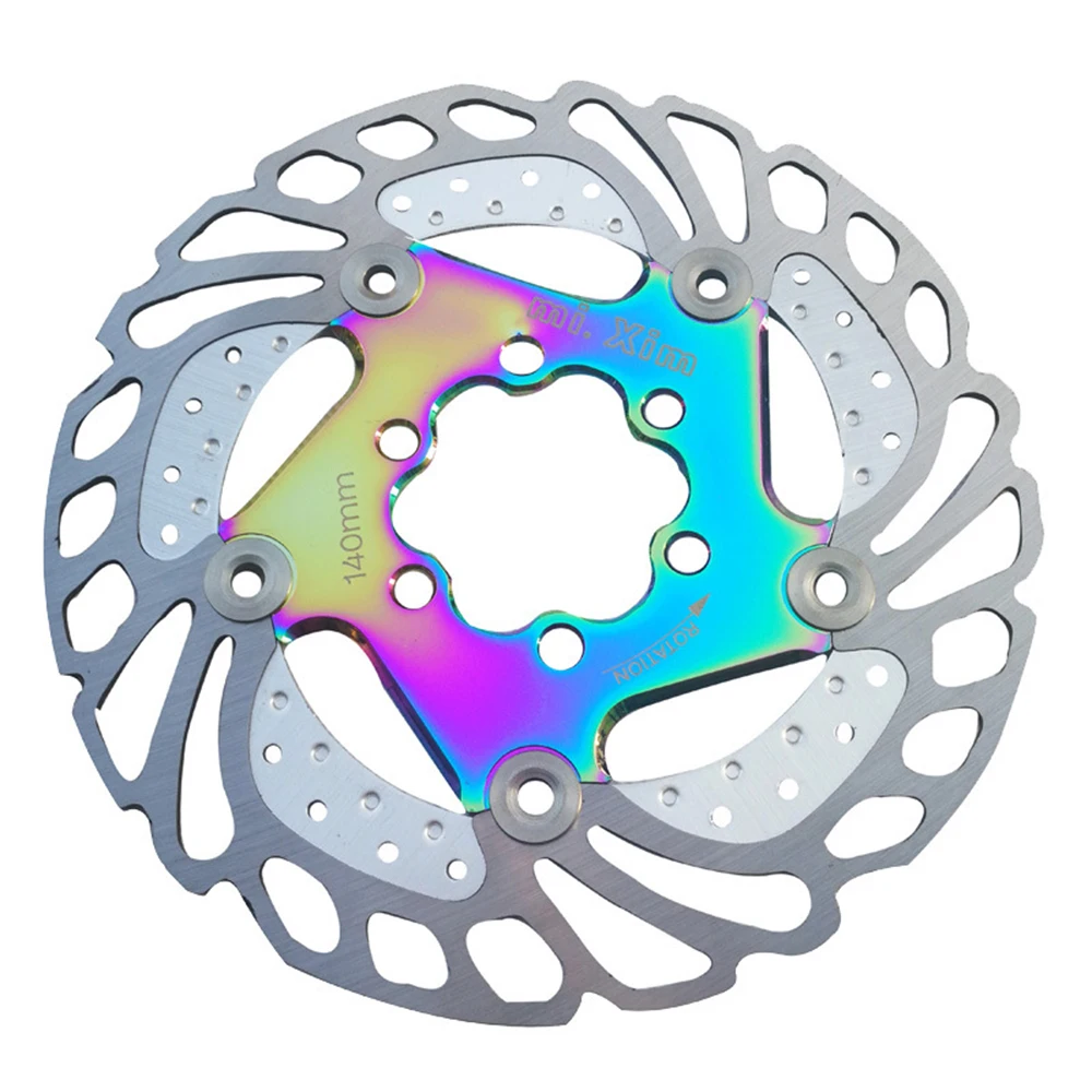 

Bicycle Disc Brake Rotor Floating Rainbow 140/160/180/203mm T25 Screws