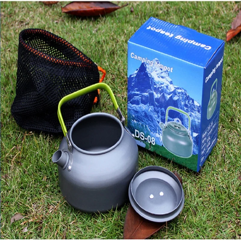 Camping Cookware Coffee Kettle Outdoor Pot Water Kettle Outdoor Alloy Camping Water Kettle Coffee Pot Teapot DS08 DS12 DS18
