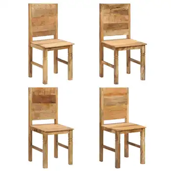 

vidaXL Dining Chairs 4 pcs Solid Mango Wood