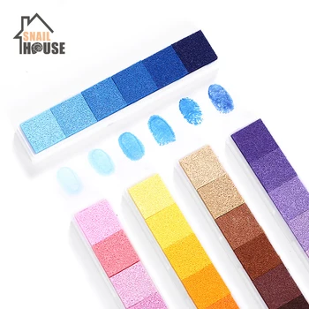 

Snailhouse Non-Toxic Gradient Color Ink Pad Children Diy Finger Painting Pad Rubber Stamp Children Hand Account Graffiti Inkpad