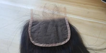 BAISI-extensiones de pelo brasileñas con encaje, accesorio capilar liso de 4x4 HD con cierre de encaje suizo, con cierre superior transparente
