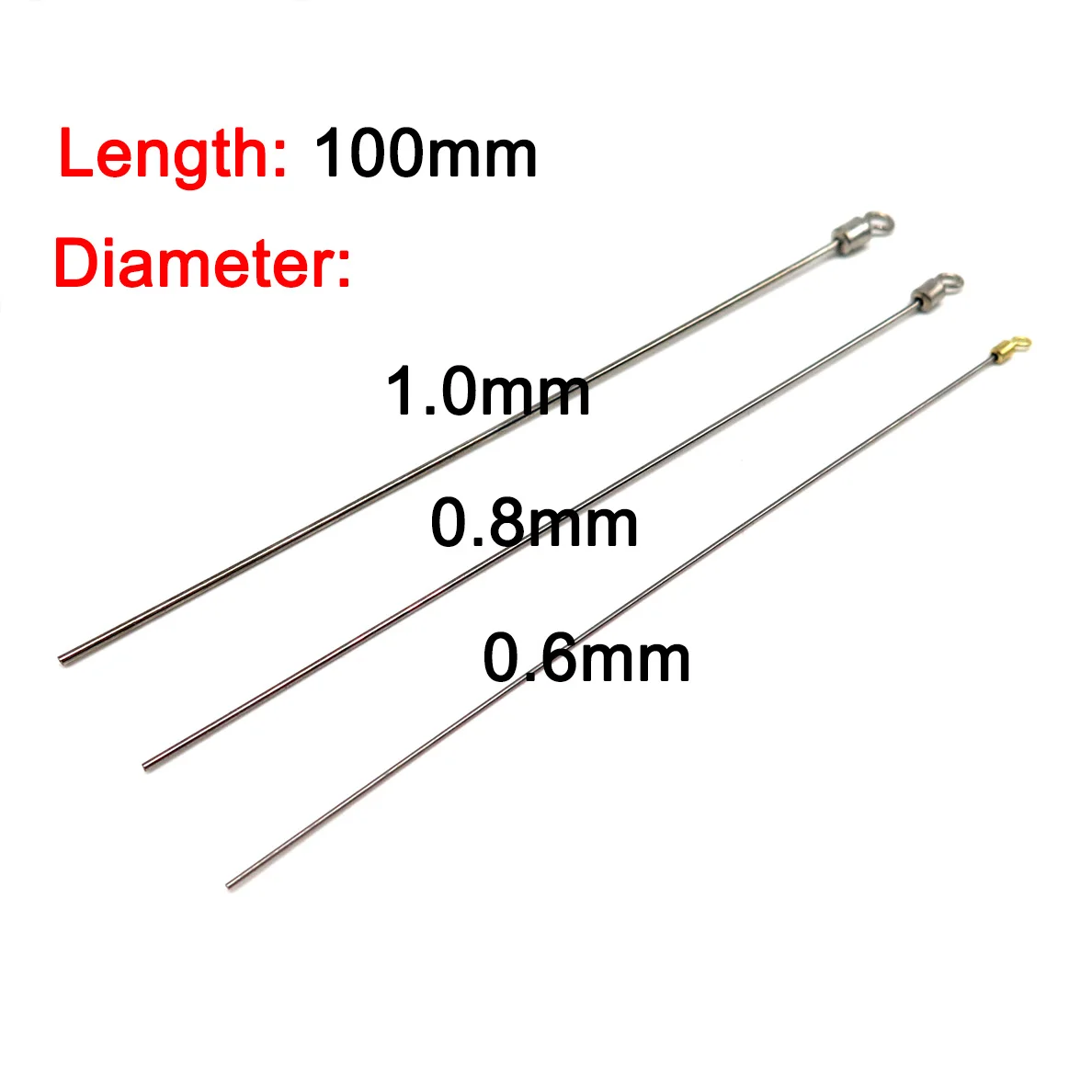 25/50 Pcs/Lot Ball Bearing Rolling Swivel With Long Hand Stainless Steel Worm Hook Fishing Accessories