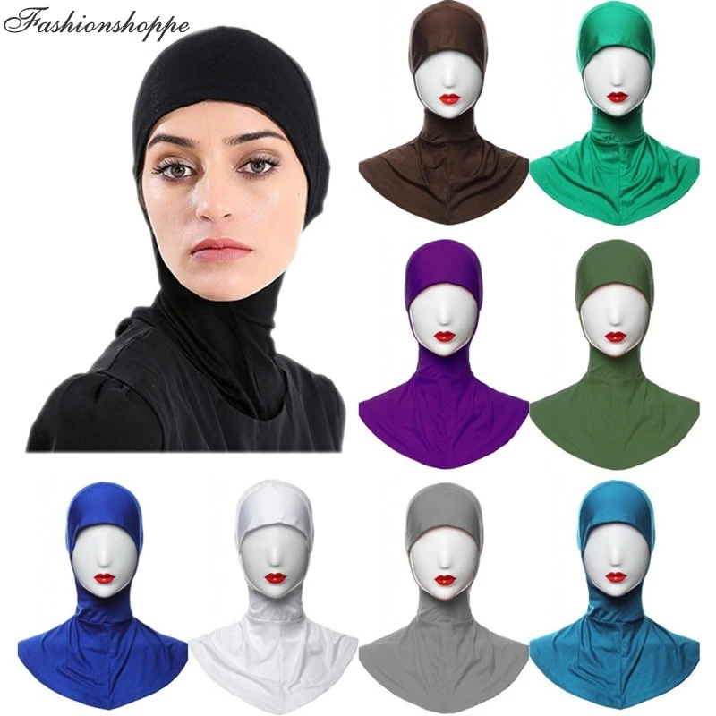 Muslim Inner Hijab Headscarves Ready To Wear Instant Hidschab Muslima Shawl Islamic Headband Headwarp | Тематическая одежда и
