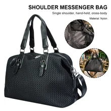 

Women Nylon Tote Bag Large Capacity Portable Handbag with Removable Shoulder Strap for Travel Fitness Outdoor Activities