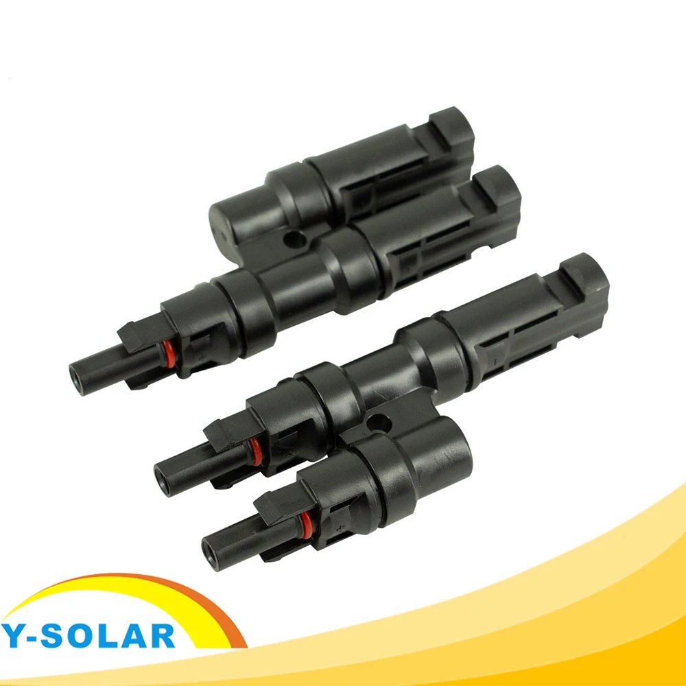 Connettore Solare Una Coppia Multi T Branch Connettore Fotovoltaico Per Collegamento Pannello Solare Connettore Maschio E Femmina Collegamento Cella S