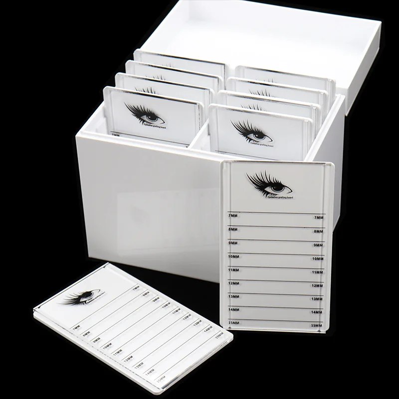 

Wholesale Graft Eyelashes Storage Box Acrylic Close Packed Crystal Display Box 10 Layer Dustproof Storage Eyelash Deposit Flower