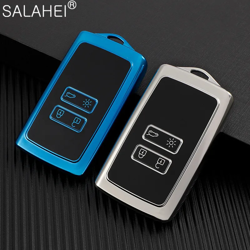 Hot Sale Soft TPU Car Smart Key Case Cover Shell Bag Fob For Renault Koleos Kadjar Megane Talisman Captur Espace Clio 2016-2019 |