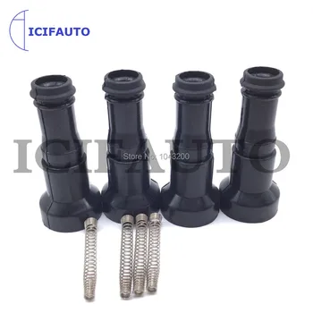 

4 x Ignition Coil Repair Rubber Boot with Spring For 99-09 Saab 2.0L 2.3L L4 9167016 / 55561132 / 9197559 / 55559955 / 5C1762