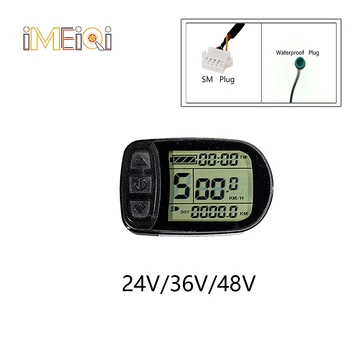 

IMEIQI Electric Bicycle Intelligent 24/36/48V KT- LCD5 Display SM/Waterproof Plug E-bike Kunteng Control Panel LCD Accessories