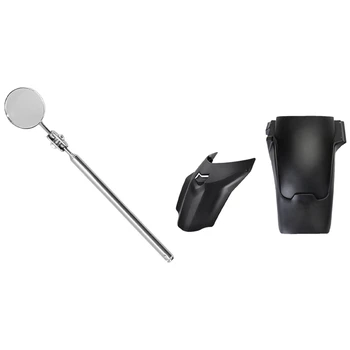 

1 Set Rear Front Fender Mudguard Protect Cover Kit & 1 Pcs Universal Automotive Maintenance Inspection Mirror