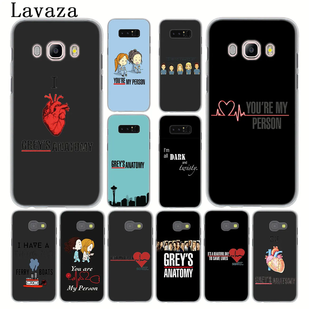 Lavaza Grey's Grey is Anatomy TV Phone Case for Samsung Galaxy Note 10 9 8 A9 A8 A7 A6 Plus 2018 A3 A5 2017 2016 2015 A2 Cover |
