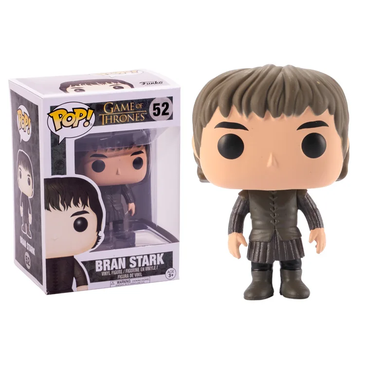 Arya stark Funko pop игра ThronesJon Snow daeneris Targaryen Drogon модель Фигурка Коллекционная модель игрушки для подарка аниме фигурка - Цвет: 52 with box