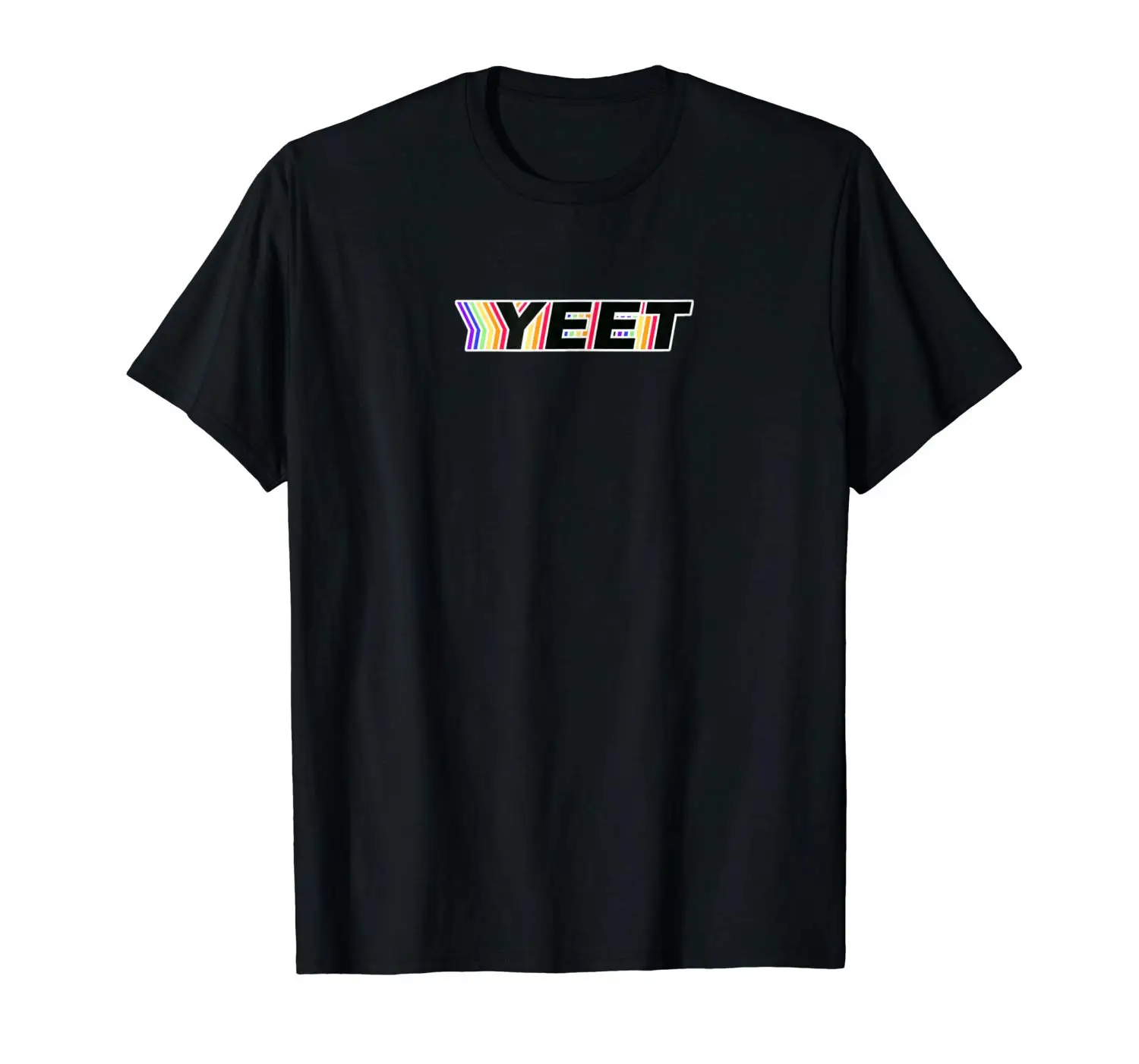 2019 модная мужская футболка Yeet Rainbow Funny Meme | Мужская одежда