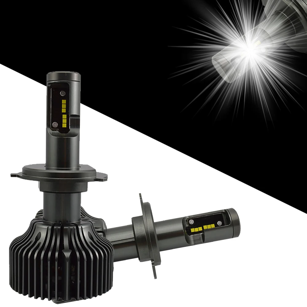 Светодиодный H4 Hi короче спереди и длиннее сзади) фары 12V H7 светодиодный 6000 К лампы
