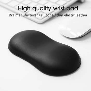 

Non Slip Designers Students Office Computer Laptop Study PU Leather For Keyboard Mouse Fatigue Reduction Gel Wrist Rest Editors