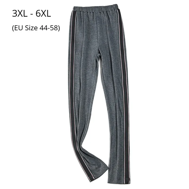 Модные женские лоскутные леггинсы больших размеров 6XL 5XL,Российские размеры 44- 58 на осень и весну, женские эластичные леггинсы с высокой талией, большие размеры, хлопковые леггинсы