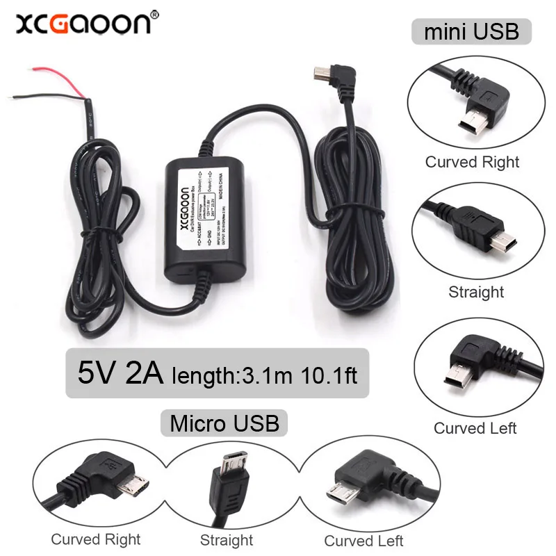 Best Seller Cable Hardwire-Cord Dash-Cam Car-Charge Xcgaoon Mini/micro-Usb 12V for Camcorder Vehicle bVnlwqROy