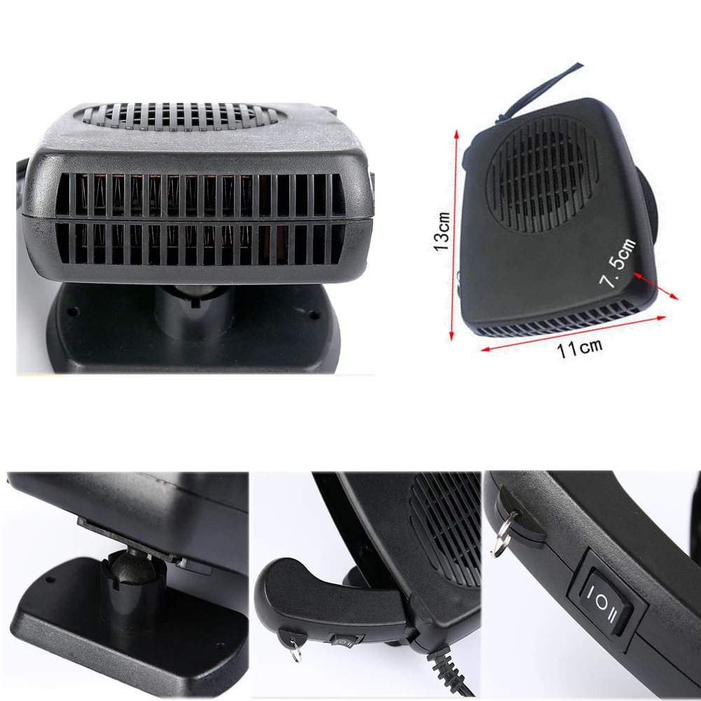 12 V/24 V DC Авто Портативный Электрический тепловентилятор нагревательный лобовое стекло demister
