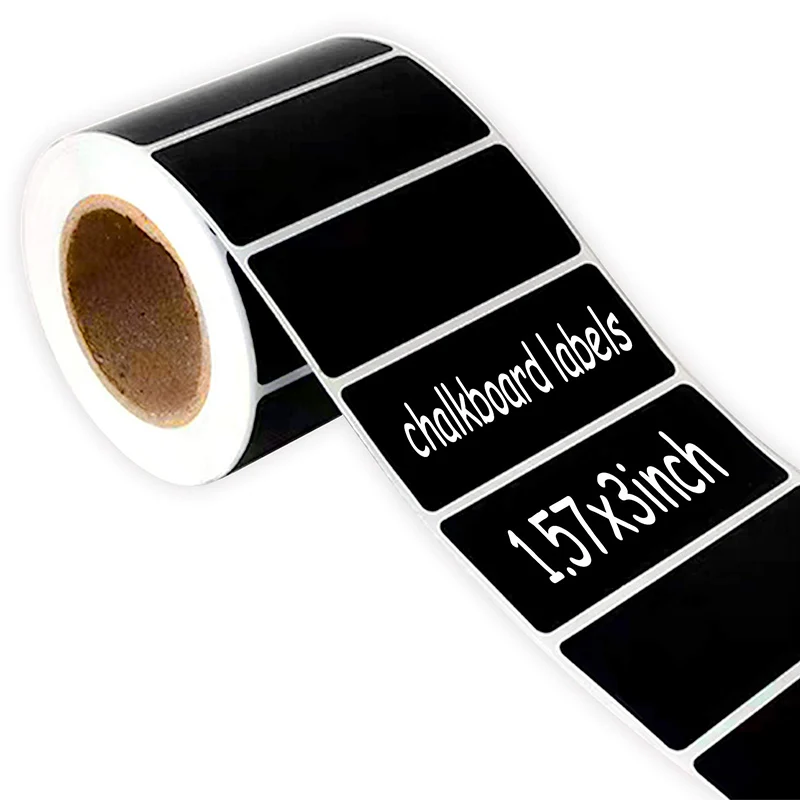 

Blackboard Sticker 200PCS / Roll 1.57X3 Inch Chalk Paper Blackboard Sticker, Glass Bottle, Kitchenware Organizer