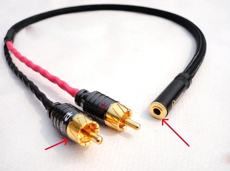 Аудиокабель Audiocrast разъем 3 5 мм штекер RCA кабель aux rca провод аудиоусилителя|Кабели