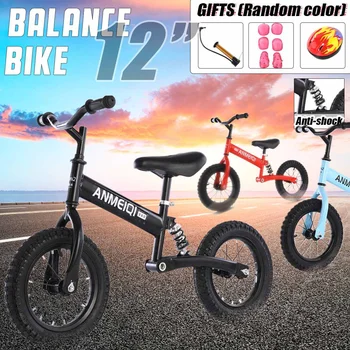 

10 in 1 Kids Balance Bike Anti-shocking Infant Walker Bicycle 2 Wheels Ride on Toys Gift for Children Learning Walk Racing Bike