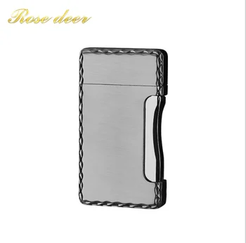 

2019New type Two flam Torch Turbo Lighter Blue Flame Electronic Lighter gas Lighter Butane Mini Cigar Cigarettes Lighters Gift