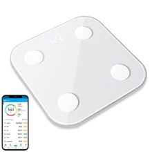 Smart Body Fat Scale Bathroom Floor Scale Weight Digital Scale BMI Fully Sealed High-Precision Pole Piece Smartphone APP Fitness