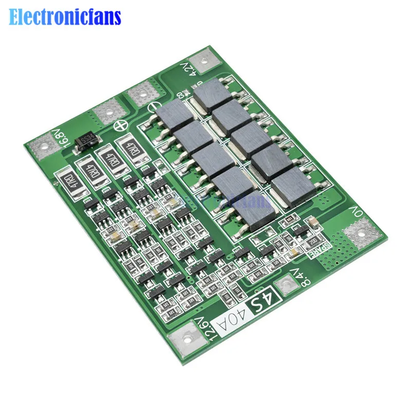4S 40A литий-ионная батарея 18650 зарядное устройство PCB плата защиты BMS с балансом для бурильного двигателя 14,8 в 16,8 в Lipo модуль