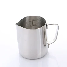 Пластиковый кувшин из нержавеющей стали, кувшин для кофе, кружка для вспенивания молока, кружка для латте, художественный кувшин, чашка для воды, стеклянный кувшин