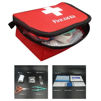 

13/11/8 Items Portable Emergency Survival Kit Mini Family First Aid Treatment Pack Pouch Outdoor Car Sport Travel Medical Bag