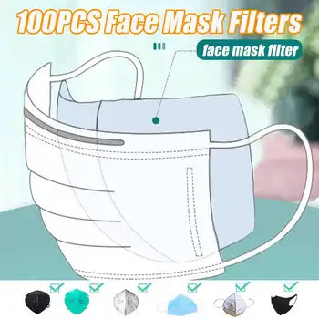 

100pcs Disposable Masks Gasket Safe Anti Dust Breathable Mouth Face Mask Replacement Pad Comfortable Filter Protection Pad