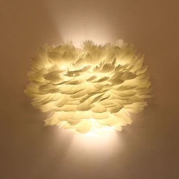 

Modern Wall Lamp Feather Wall Sconce Lights Dream Romantic LED Lamp for Home Living Room Kitchen Bedroom Decor Lighting Fixtures