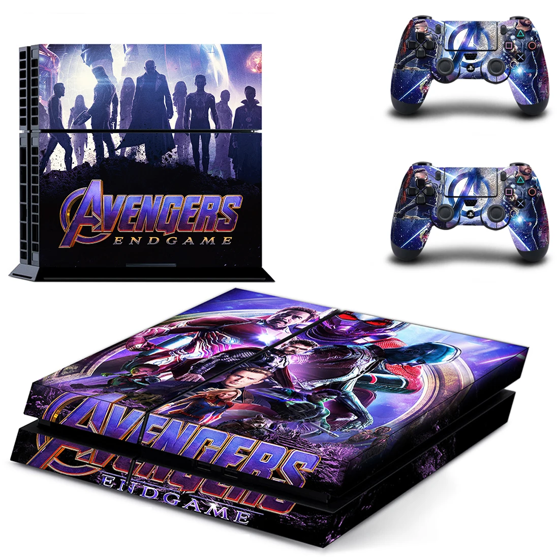 QPTM0326 Мстители Endgame PS4 наклейка Play station 4 кожа Наклейка Обложка для sony playstation 4 PS4 консоль и контроллер Скины Виниловые - Цвет: QPTM0326