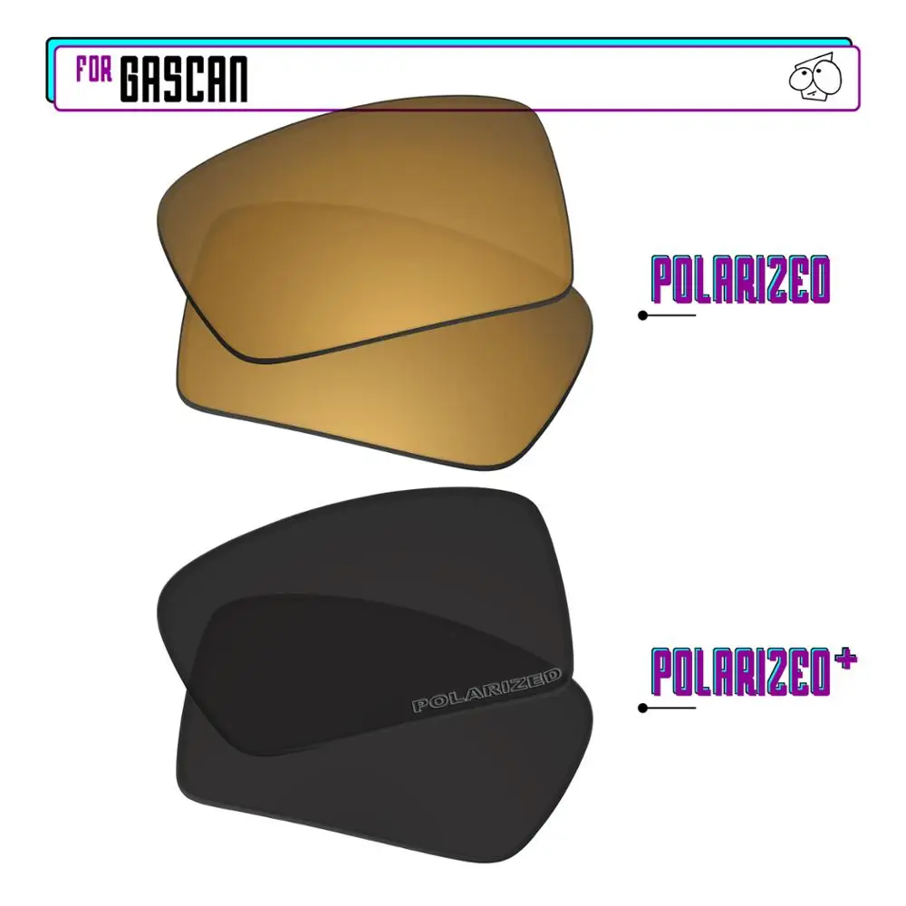 

EZReplace Polarized Replacement Lenses for - Oakley Gascan Sunglasses - BlackPPlus-GunmetalP
