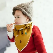 Детские утолщенные нагрудники зимний хлопчатобумажный шарф для новорожденных Одежда для кормления бандана слюнявчик для маленьких девочек детская одежда для мальчиков