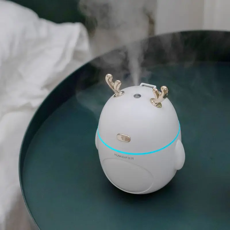 Deer Penguin Night Light Air Humidifier Aroma Essential Oil Diffuser USB Fogger Mist Maker LED Lamp Home Decor 320mL New 2019