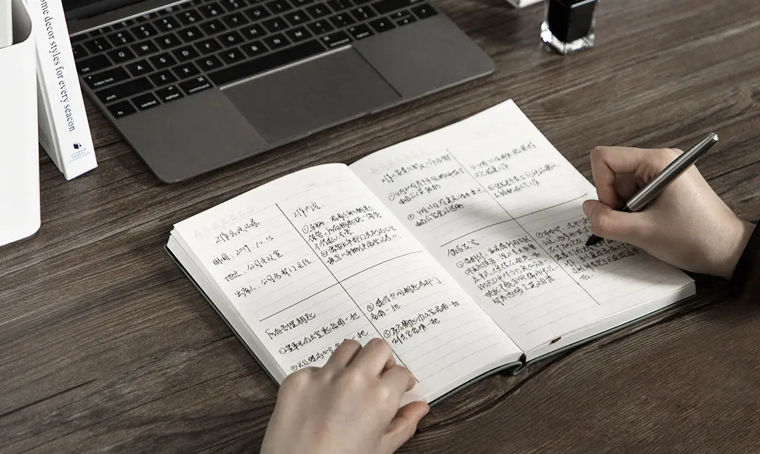 Caderno de Couro Youpin Guangbo Negócios Macio Aparência Portátil Escritório Viagem Estudante Notebook 10 High Quality Material escolar e de escritório