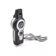 Кемпинг мульти-функциональный свисток 7 in1 выживания кемпинговый термометр#4O03